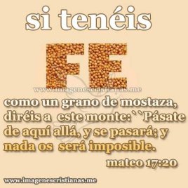 Fe como un grano de mostaza