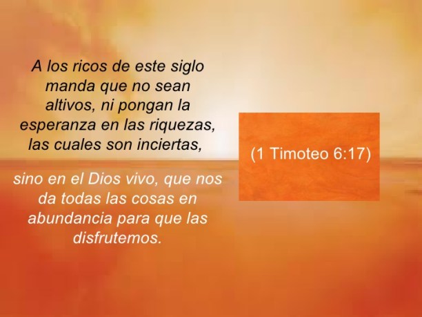1 timoteo 6 17